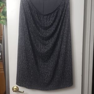 Requirements Maxi Grey & Black Skirt Size 2X Vintage